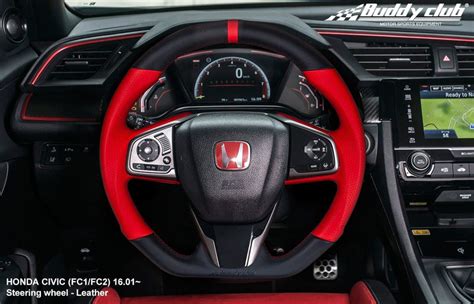 Racing Spec Steering Wheel For 2016 2021 Honda Civic