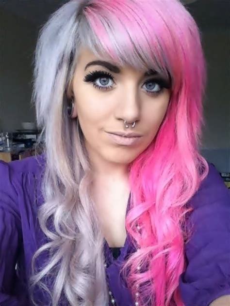 Hair Color Half N Half Perfect Hair Pinterest Pink