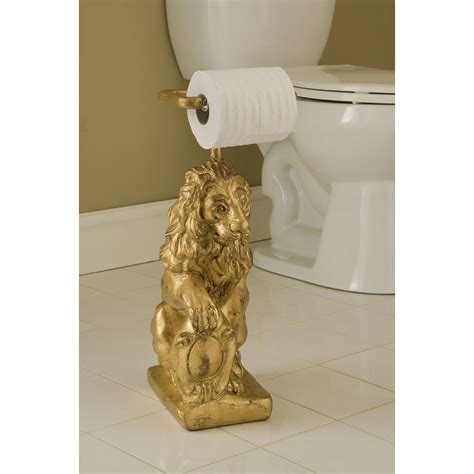 Hickory Manor House Lion Free Standing Toilet Paper Holder And Reviews