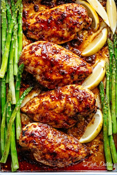 Here are 30+ tasty instant pot chicken breast recipes for you to try. Baked Chicken Breasts with Honey Mustard Sauce - Cafe Delites