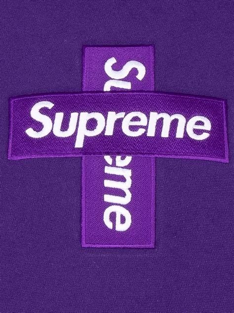 Supreme Cross Box Logo Hoodie Farfetch