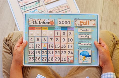 Classroom Calendar Preschool Curriculum Homeschool Montessori Etsy