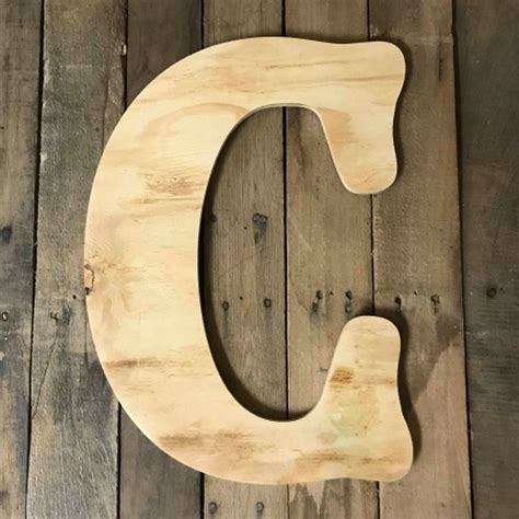 Wooden Pine Letters Large Wall Letters Diy Custom Craft Hanging