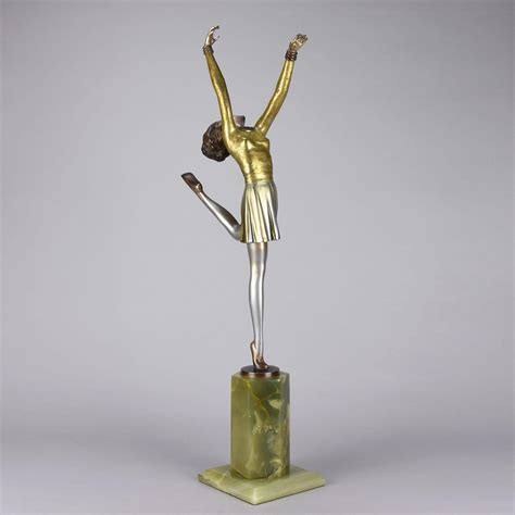 Early Th Century Cold Painted Bronze Entitled Art Deco Dancer By Lorenzl For Sale At Stdibs
