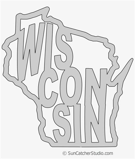 Download this free picture about wisconsin state map from pixabay's vast library of public domain images and videos. Wisconsin Map Outline Printable State Shape Stencil ...