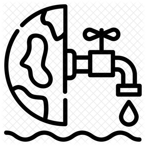 Water Scarcity Icon Download In Line Style