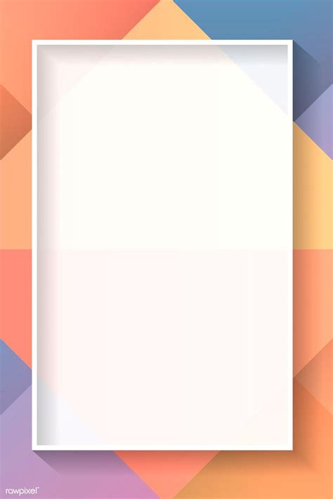 Mix & match this t shirt with other items to create an avatar that is unique to you! Blank rectangle colorful abstract frame vector | premium ...