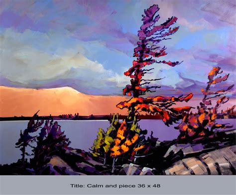Title Calm And Peaceful Landscape Paintings Canadian Art