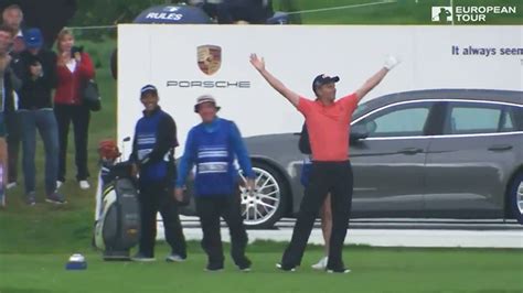 German Golfer Marcel Siem Sinks Incredible Hole In One Shot Straight Into The Cup