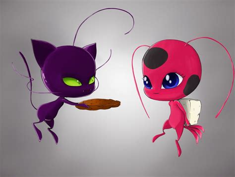 Tikki And Plagg By Foxiquie On Deviantart Miraculous Ladybug Anime