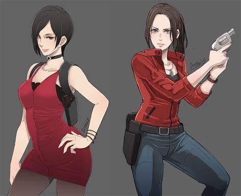 Claire Redfield And Ada Wong Resident Evil And 1 More Drawn By Butcha