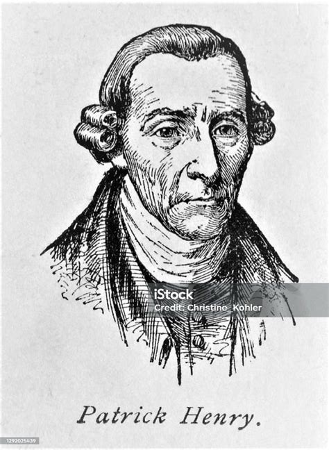 Patrick Henry Portrait Founding Father Of The United States Stock Illustration Download Image