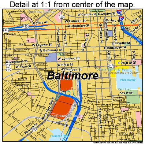 Baltimore Maryland Street Map 2404000