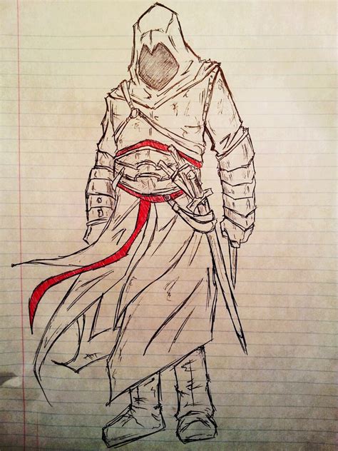 Assassins Creed Realistic Drawing Drawing Skill