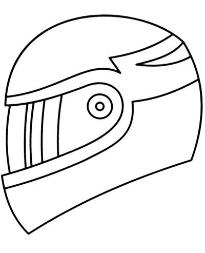 Printable motorbike helmet coloring page - Topcoloringpages.net