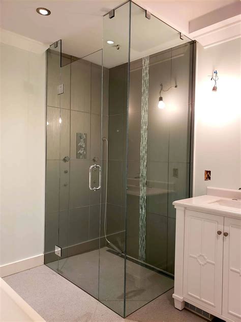 Frameless Shower Glass Doors Custom Frameless Shower Installation