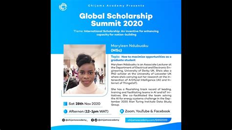 Global Scholarship Summit 2020 Day 4 First Session With Maryleen