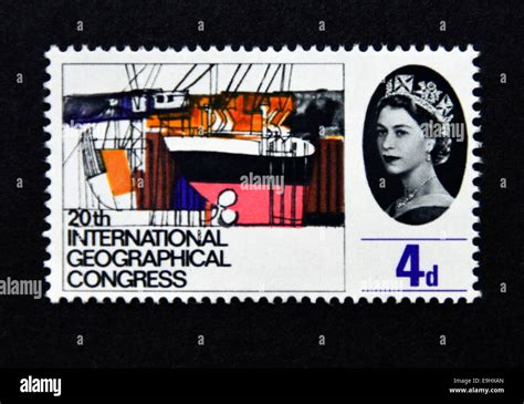 Postage Stamp Great Britain Queen Elizabeth Ii 20th International