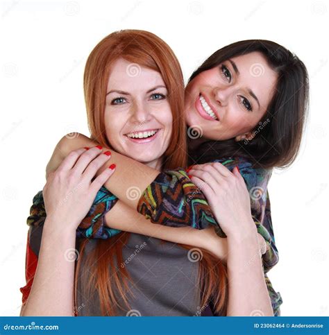 Two Young Women Stock Photo Image Of Female Closeup 23062464