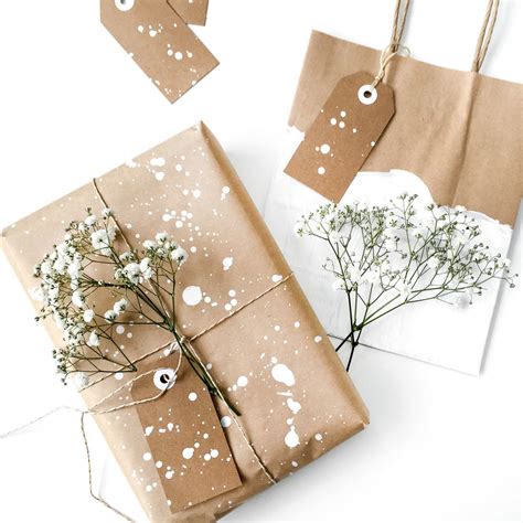 4 jolies idées pour réaliser un emballage cadeau en papier kraft