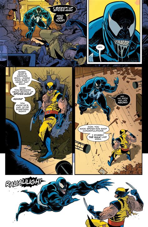 Venom And Spider Man Vs Sabretooth And Wolverine Battles Comic Vine