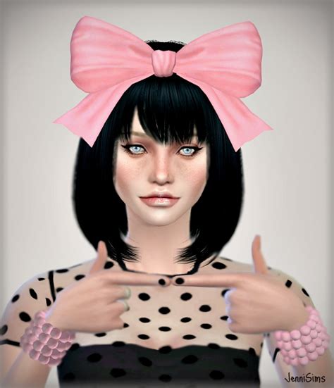 Flowers Bow Headband At Jenni Sims Sims 4 Updates