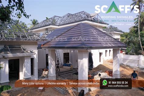 Roof Tile Installation Malappuram Kerala Scaffs India Roofing Shingles