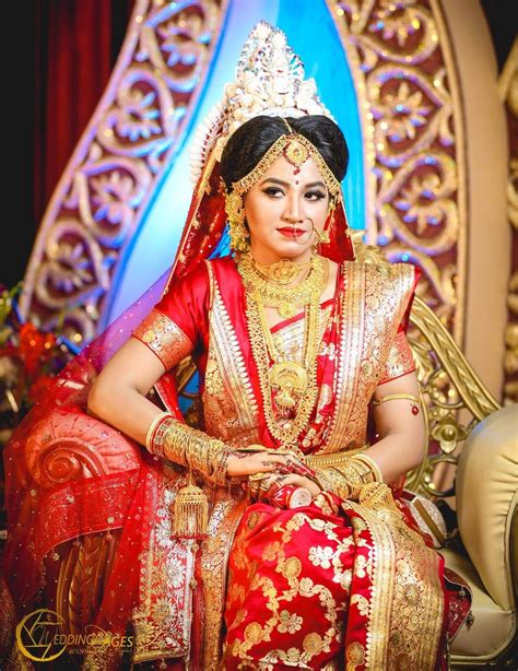 Bengali Bridal Makeup Indian Bride Makeup Indian Wedding Bride Bridal Makeup Wedding Bengali