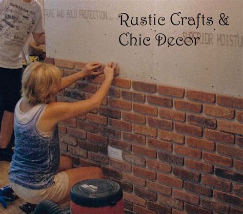 How To Install A Brick Wall Inside The Home Rustic Crafts And Diy