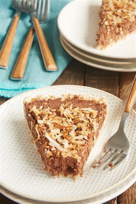 Chocolate Mousse Pie With Toasted Coconut Crust Bake Or Break