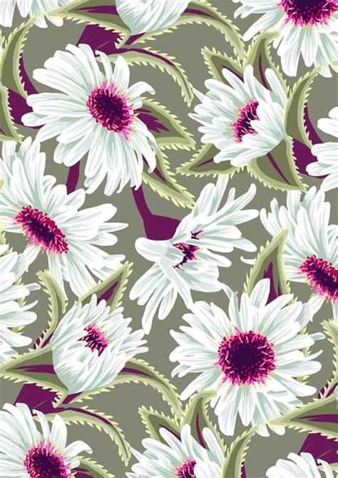 The best selection of royalty free autumn floral pattern vector art, graphics and stock illustrations. Teteaweka Daisy Floral Print | Andrea Stark: | Floral ...