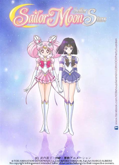 Sailor Chibi Moon And Sailor Saturn By Marco Albiero Sailor Moon 2014