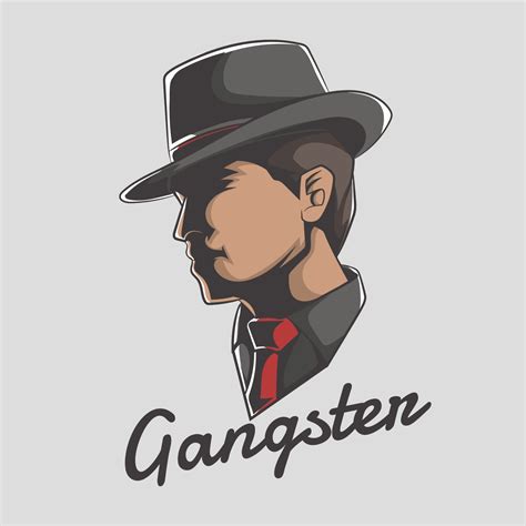 Gangster Logo Mafia Vector Illustration 13751547 Vector Art At Vecteezy