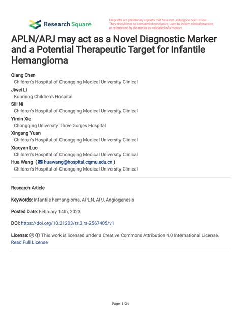 Pdf Aplnapj May Act As A Novel Diagnostic Marker And A Potential