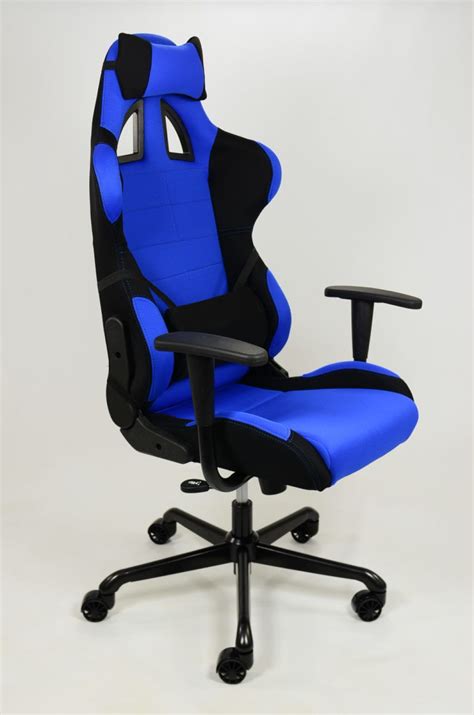 Being available in three different sizes but we would suggest typically most chairs take up about 5 square feet (click here to read our best gaming chair for small room) as purchasing a desk or. Awesome Height Back Blue Computer Gaming Chair With Black ...