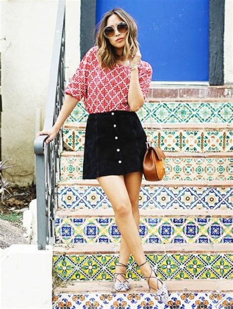 20 Stylish Button Front Skirt Outfits For Summer Styleoholic