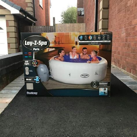 lay z spa paris 6 person hot tub new next day delivery inflatable lazy spa for sale from