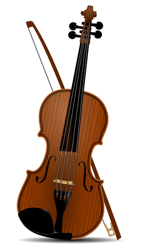 Cartoon Violin And Bow Clip Art Image Clipsafari