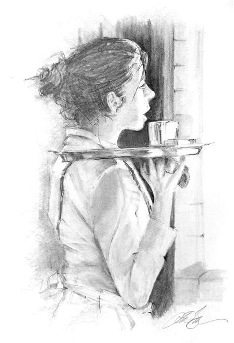 Waitress Drawing At Explore Collection Of Waitress Drawing