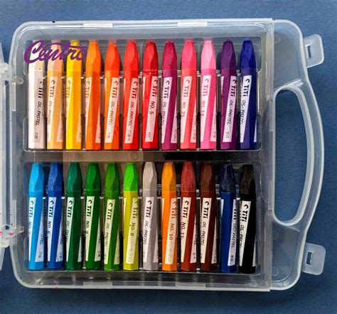 Jual Crayon Titi Oil Pastel 24 Colours Krayon Minyak 24 Warna Di Lapak