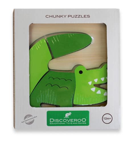 Buy Discoveroo Wooden Chunky Puzzle Alligator At Mighty Ape Australia