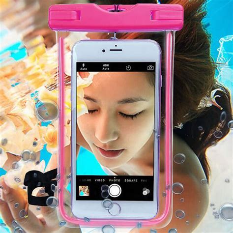 Waterproof Case Phone For Samsung Underwater Light Box Galaxy Note 5 4 3 2 A5 A7 J5 J7 Rear