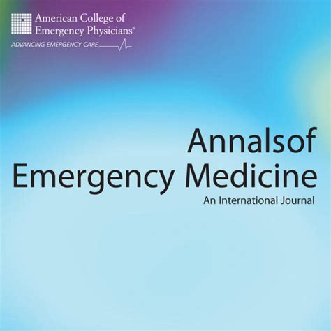 Annals Of Emergency Medicine August 2015 Summary En Annals Of