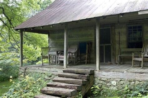 Rustic Old Farmhouse Porch Appalachian Mountains Rustic Cabin Old