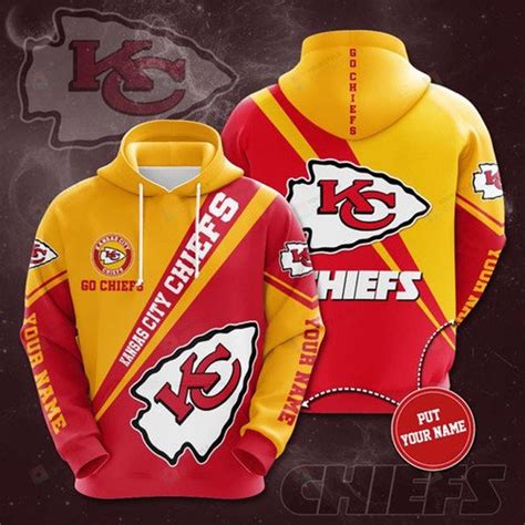 Personalized Kansas City Chiefs 3d All Over Print Hoodie Zip Up Hoodie