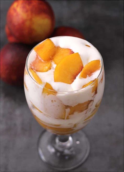 Peaches And Cream Recipe Easy Peach Dessert