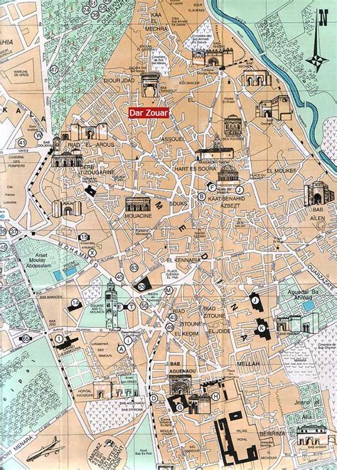 Plan Marrakech Et Carte Marrakech Les Quartiers Incontournables