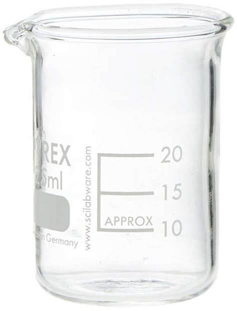 Scilabware 090031 25 Ml Pyrex Borosilicate Glass Beaker Low Form Bigamart