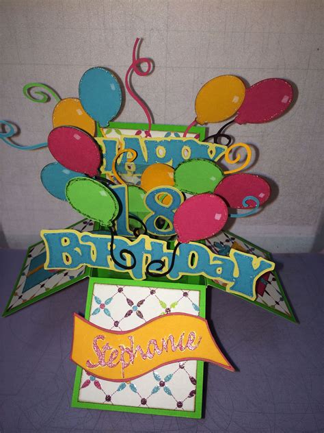 Maybe you would like to learn more about one of these? Birthday pop up card I made with my Cricut. | Cards handmade, Shaped cards, Unique cards