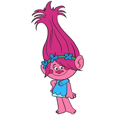 Trolls Poppy Trolls Branch Cute And Easy To Draw Thrift Comemall